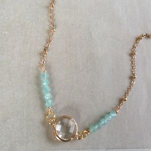 New Gold Plated handcrafted Necklace & Candle